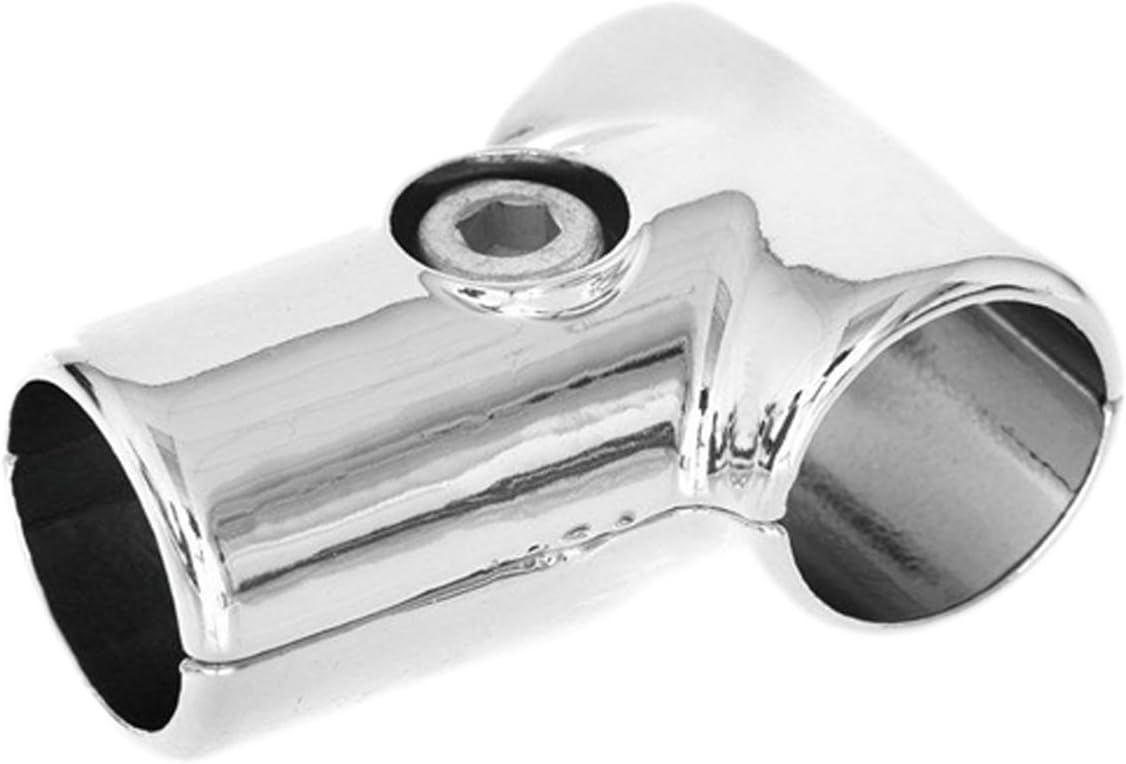 ESYN 25mm Chrome Tube Pipe Walk In Wardrobe Clothes Storage Hanging Garment Rail (3 Way T Clamp)