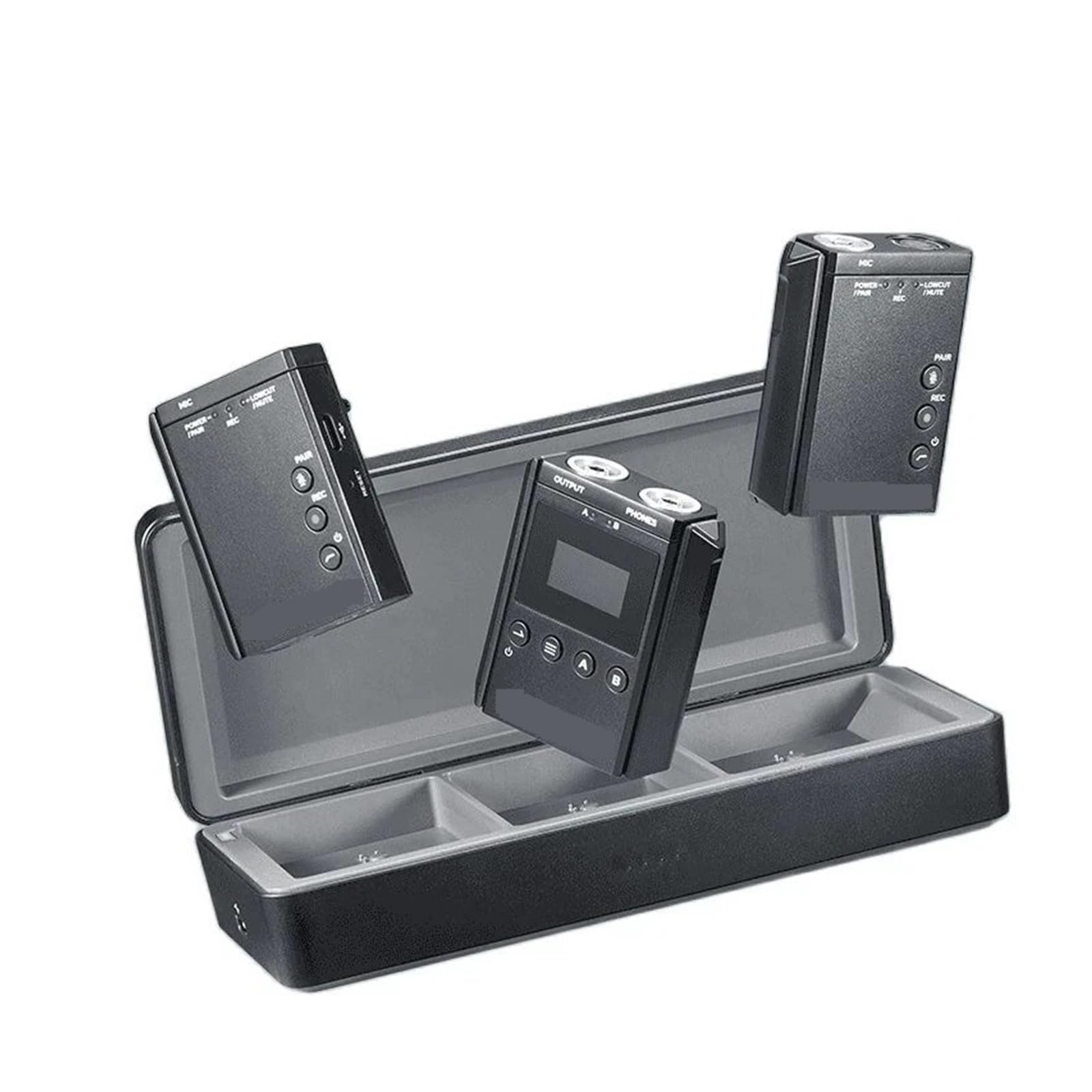 Bezprzewodowy System Mikrofonowy UHF Profesjonalny Mikrofon Krawatowy Do Nagrywania Wywiadów Ze Smartfonem DSLR(Kit 2)
