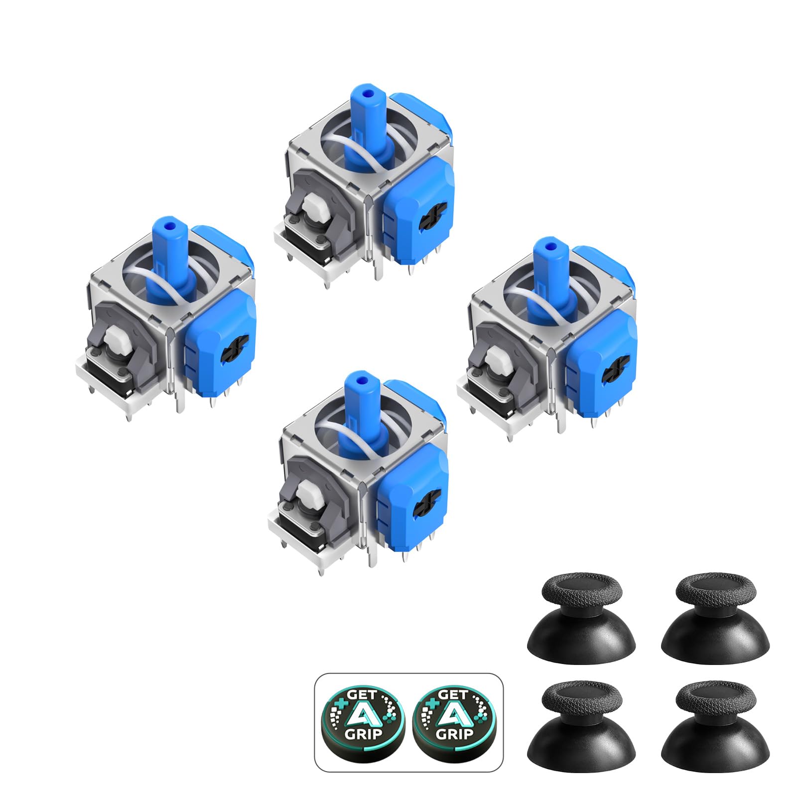 AKNES HallPi TMR Electromagnetic Joystick Replacement for DualSense PS5 / DualSense Edge Controller, Anti-Drift Stick Repair Accessories for Playstation 5 Controller - 2 Pairs