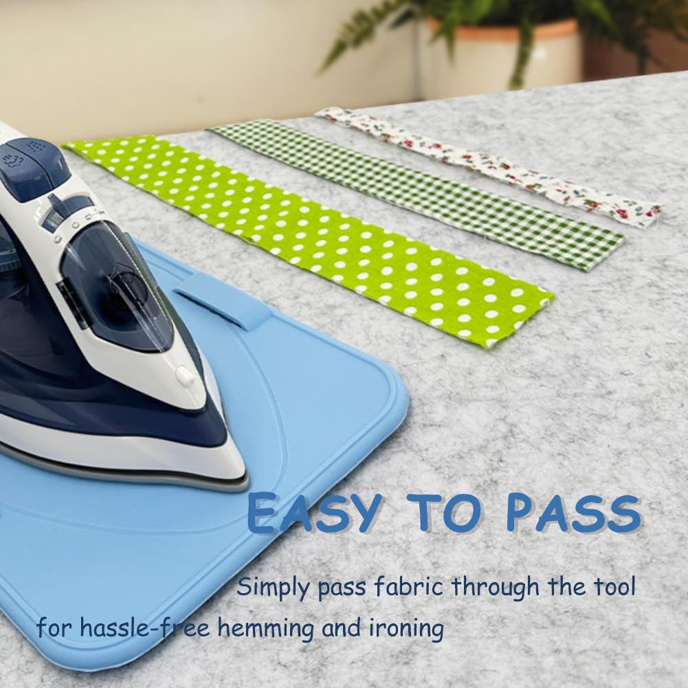 Binding Ironing Tool for Pressing, Silicone Mat for Sewing Safe and Fast