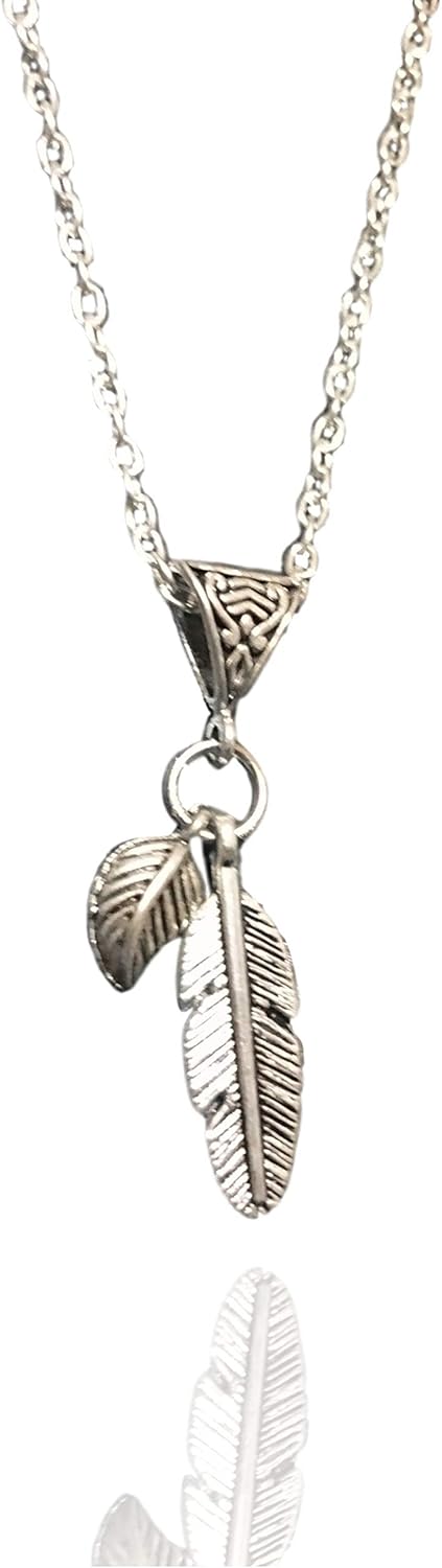 メンズ 人気 羽 フェザー 男性へのプレゼント アクセサリー好きにおススメ お買い得 ネックレス シルバー チェーン