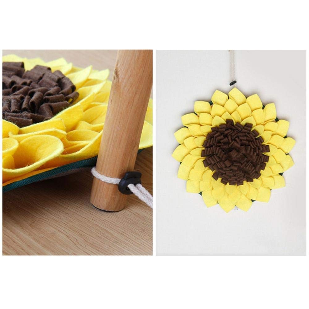 Trainingspads Für Hunde Waschbare Hundeschnupfmatte Sonnenblumenpuzzlespielzeug Nase Geruchstraining Schnüffelkissen Langsamfütterungsschale Nahrungsspender 2St