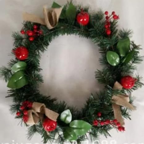 Amazon Co Jp Dhiuebc 新年飾り クリスマス花輪 A クリスマスリース ドアリース Led付き フラワーリース ドア店舗 玄関 庭園 部屋 壁飾り カラー ガーランド Pvc 飾り インテリア 花 壁掛け フラワー 屋外 子供 部屋 お店 結婚式 お祝い クリスマスツリー おもちゃ