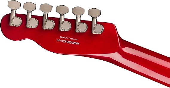 Fender Custom Telecaster FMT HH Electric Guitar, Features Seymour Duncan '59/Pearly Gates Humbuckers with Coil Tap, Crimson Red Transparent