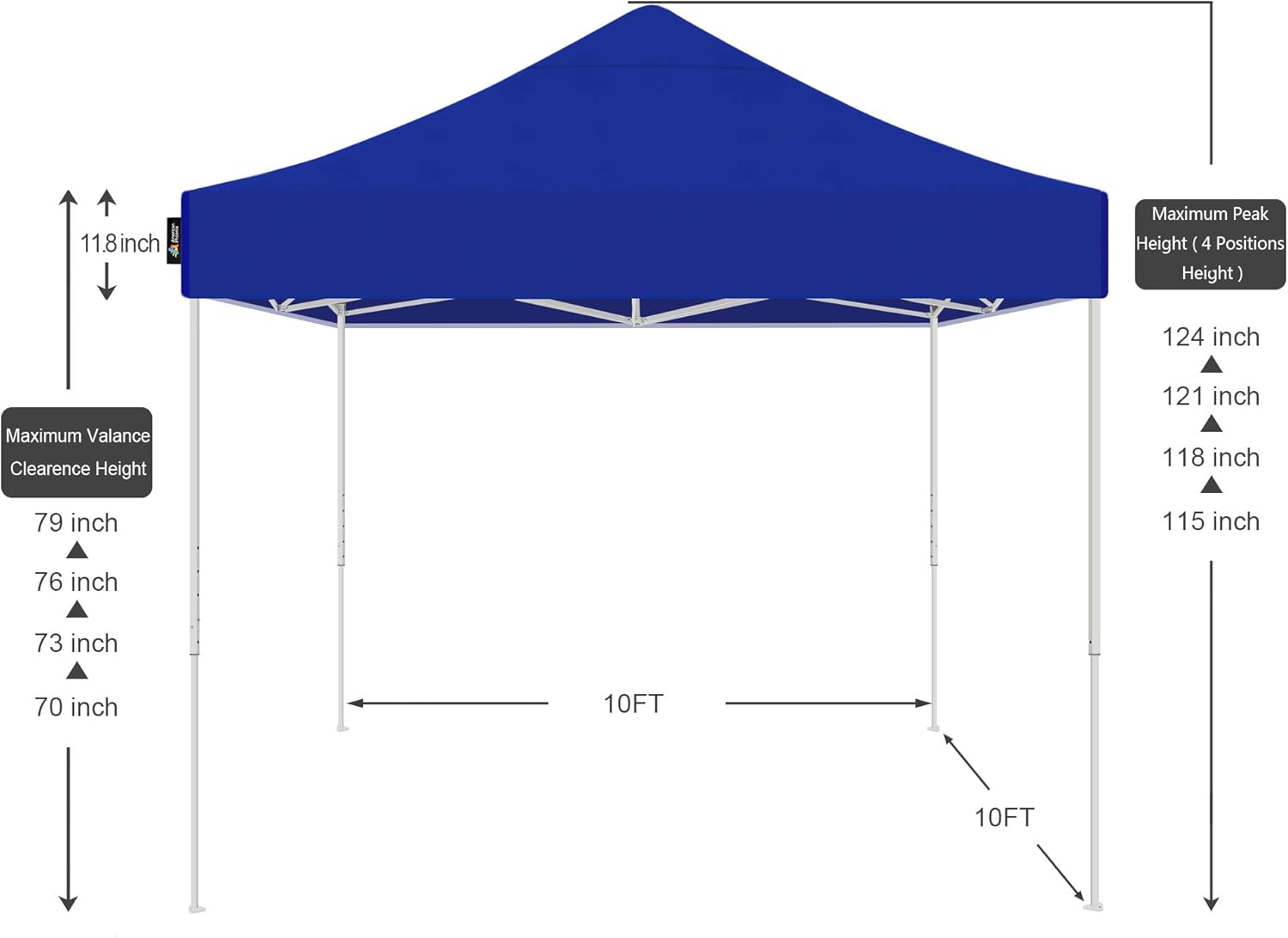 Texinpress10x10 Pop Up Canopy Tent