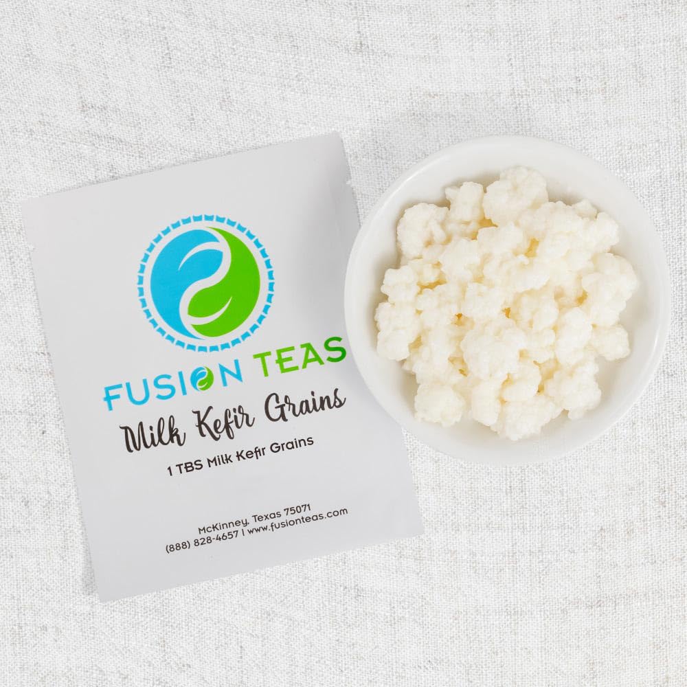 2 TBSP Milk Kefir Grains and ebook “Milk Kefir Unleashed by Thomas Egbert” - Fresh Live Active Probiotic Starter Cultures