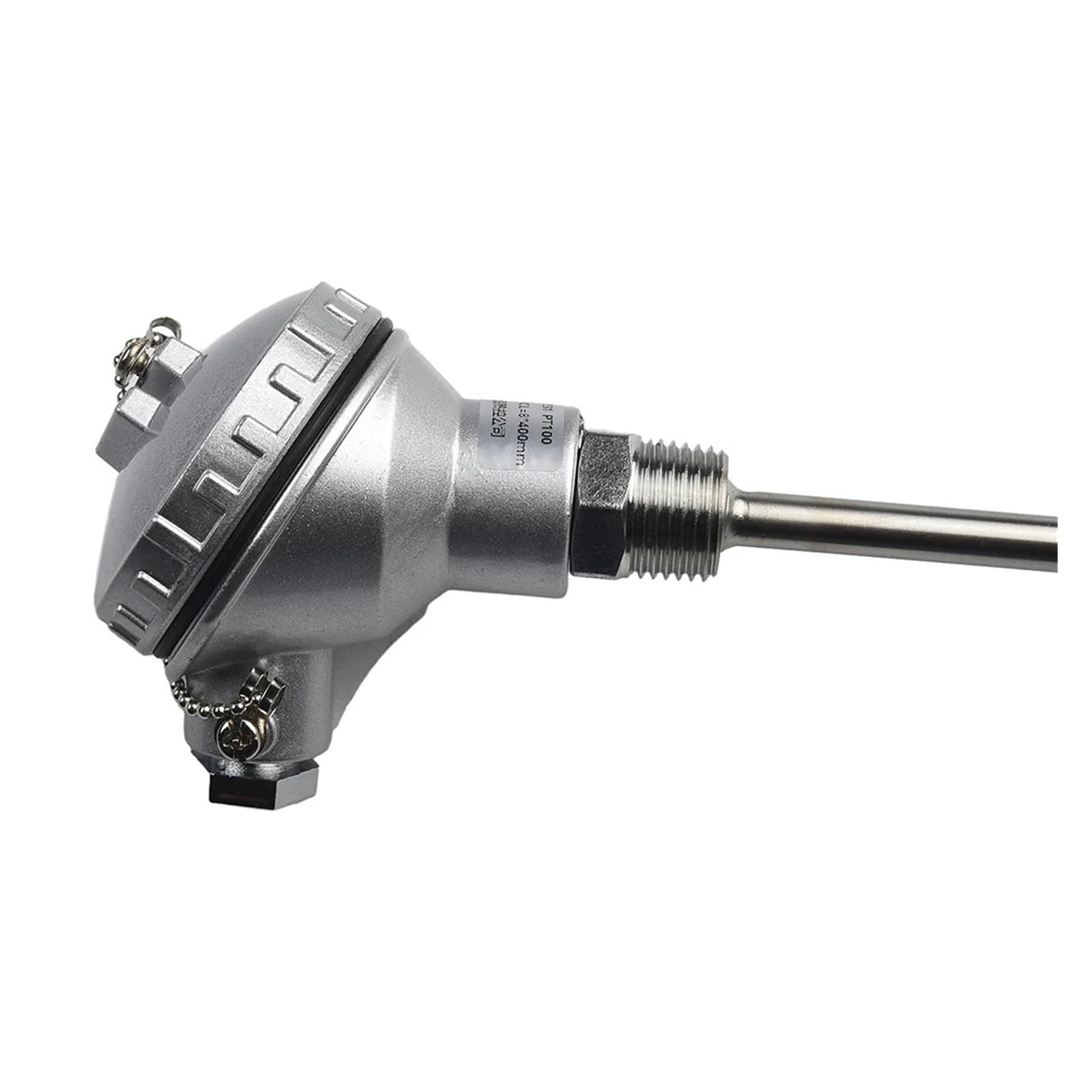 1 sonda sensore di Temperatura RTD PT100 con Filettatura da 1/2" e Testa terminale termocoppia