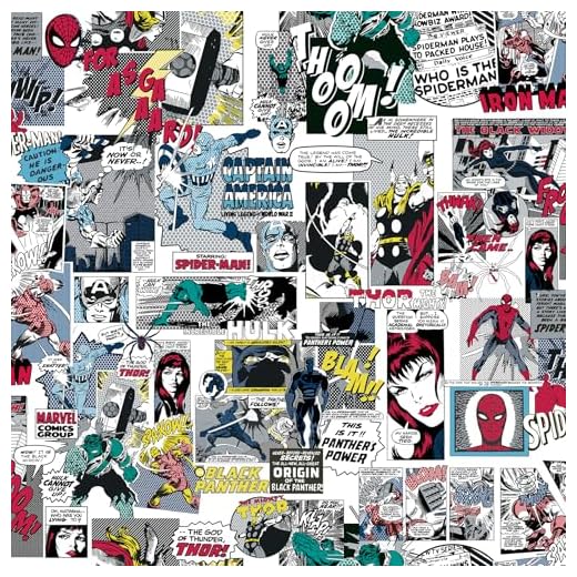 Marvel Classic Comics Peel and Stick Wallpaper by RoomMates, RMK12814PLW