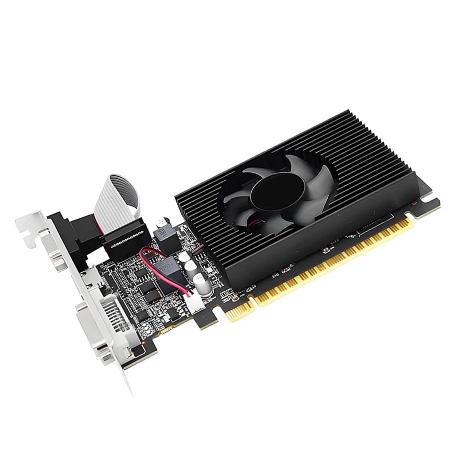 Generic Niskoprofilowa Karta Graficzna 4 GB DDR3 128-bitowa Karta Graficzna HD Interfejs Multimedialny dla Systemów 7, 8, 10 — Doskonała Pod Kątem Niskiego Zużycia Energii i Wysokiej Wydajności