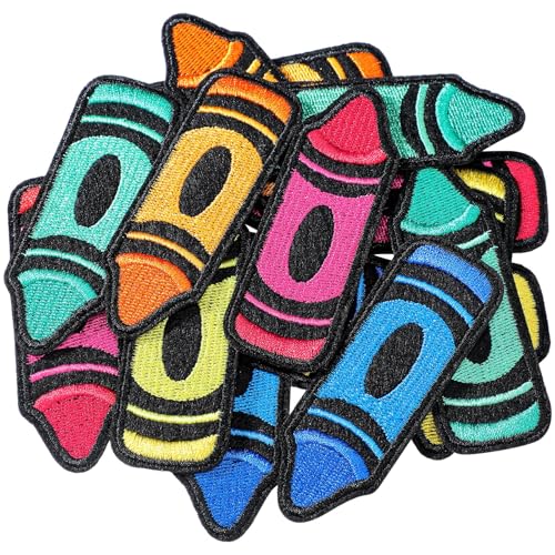 Lyrow Crayon patches with sequin