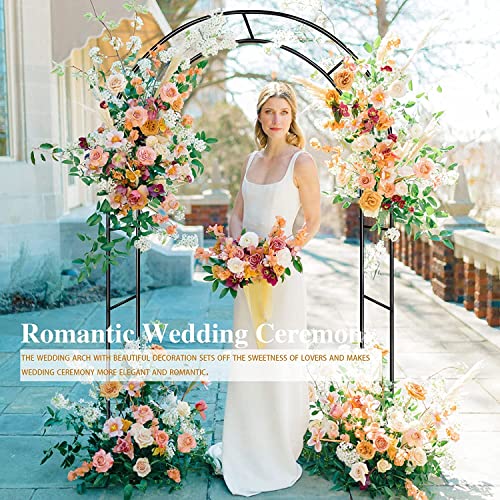 Garden Arch Trellis For Climbing Plants Outdoor Wedding Arches For Ceremony Black Metal Garden Arbor Indoor Garden Arches For Party Decoration 7.9Ft Wide X 6.4Ft High Or 4.9Ft Wide X 7.9Ft High #TOP1