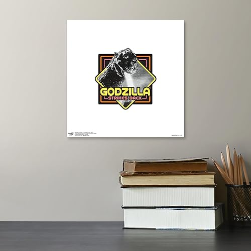 Vista 20 de Trends International Gallery Pops Godzilla - Póster de pared de Godzilla Strikes Back, 12.00 x 12.00 pulgadas, versión de marco blanco