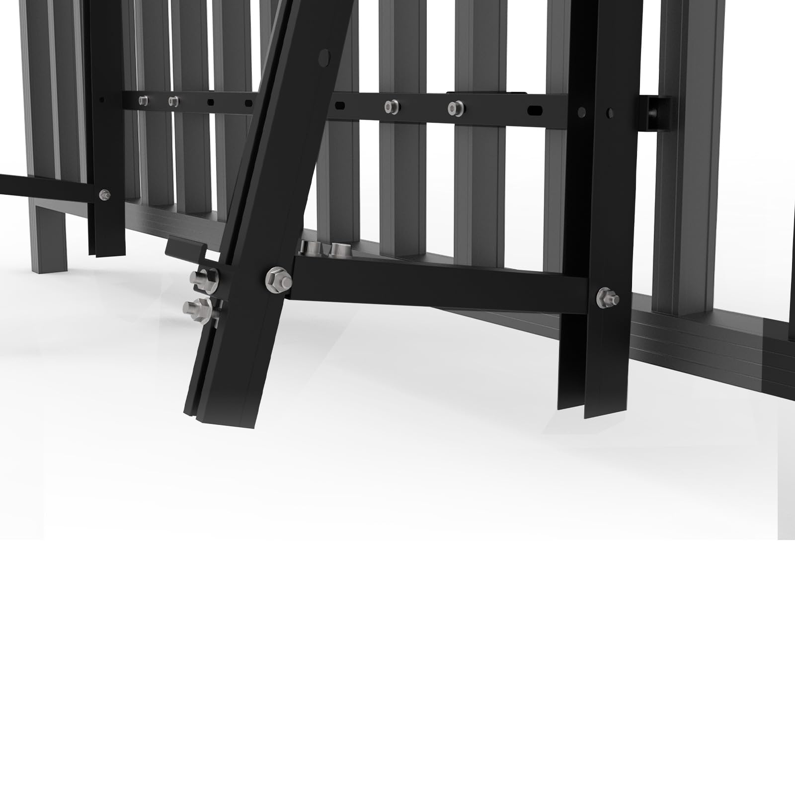 enjoy solar Powerway® Aluminium verstellbare PV-Halterung für Balkonkraftwerk (schwarz)