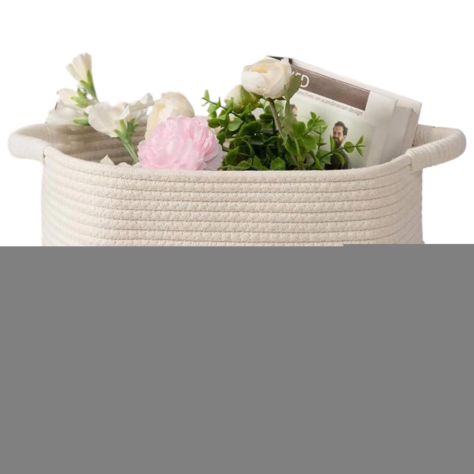 Panier de rangement pour chambre et salon idéal pour les plaids