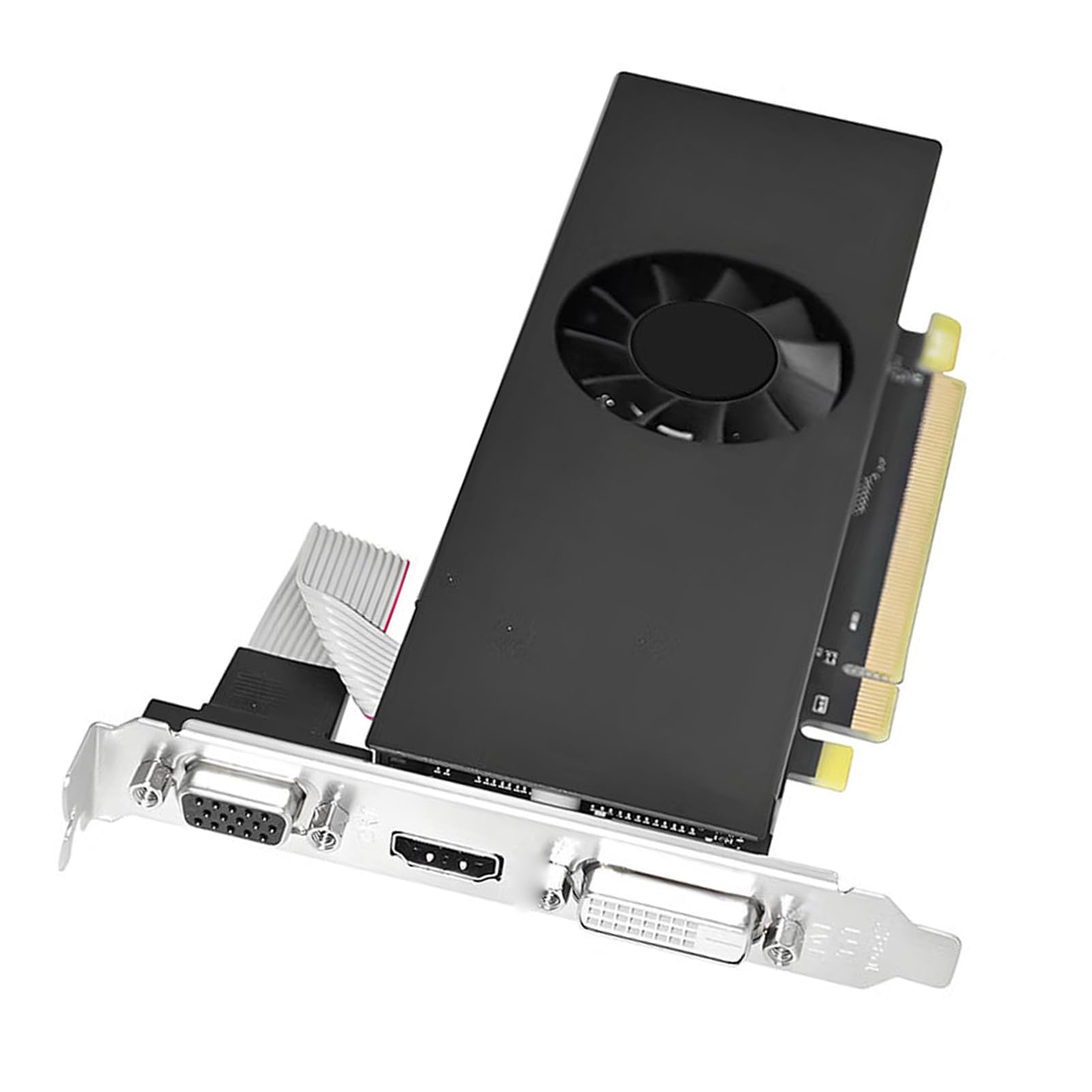 Jectse Karta Graficzna 8G DDR5, 128-bitowa Niskoprofilowa Karta Graficzna, Procesor Graficzny 1183 MHz dla Komputera PC z Interfejsem Multimedialnym HD Port DVI do Pracy, Komputerowa o Niskim