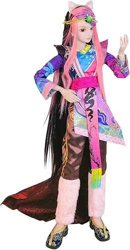 Miniatura 3 de Proudoll 1/3 BJD Muñeca 23.6 in 24" Bola masculina articulada SD Muñecas 22 articulaciones mover PVC DIY muñeca personalizada estilo traje antiguo