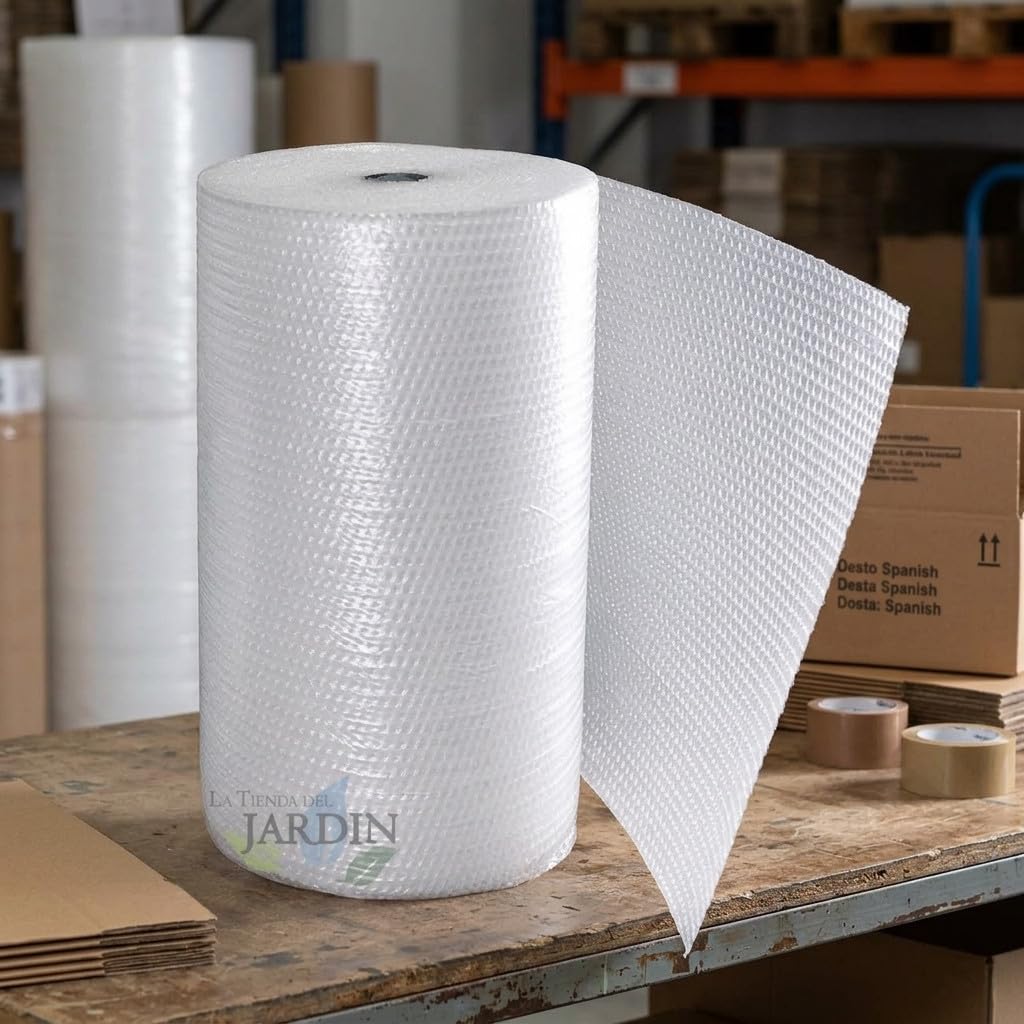 Suinga Luftpolsterfolie, 1 x 160 m, Schutzfilm für Verpackung und Versand | Schutz vor Stößen und Kratzern | Isoliermaterial für Umzug, Lagerung und Verpackung