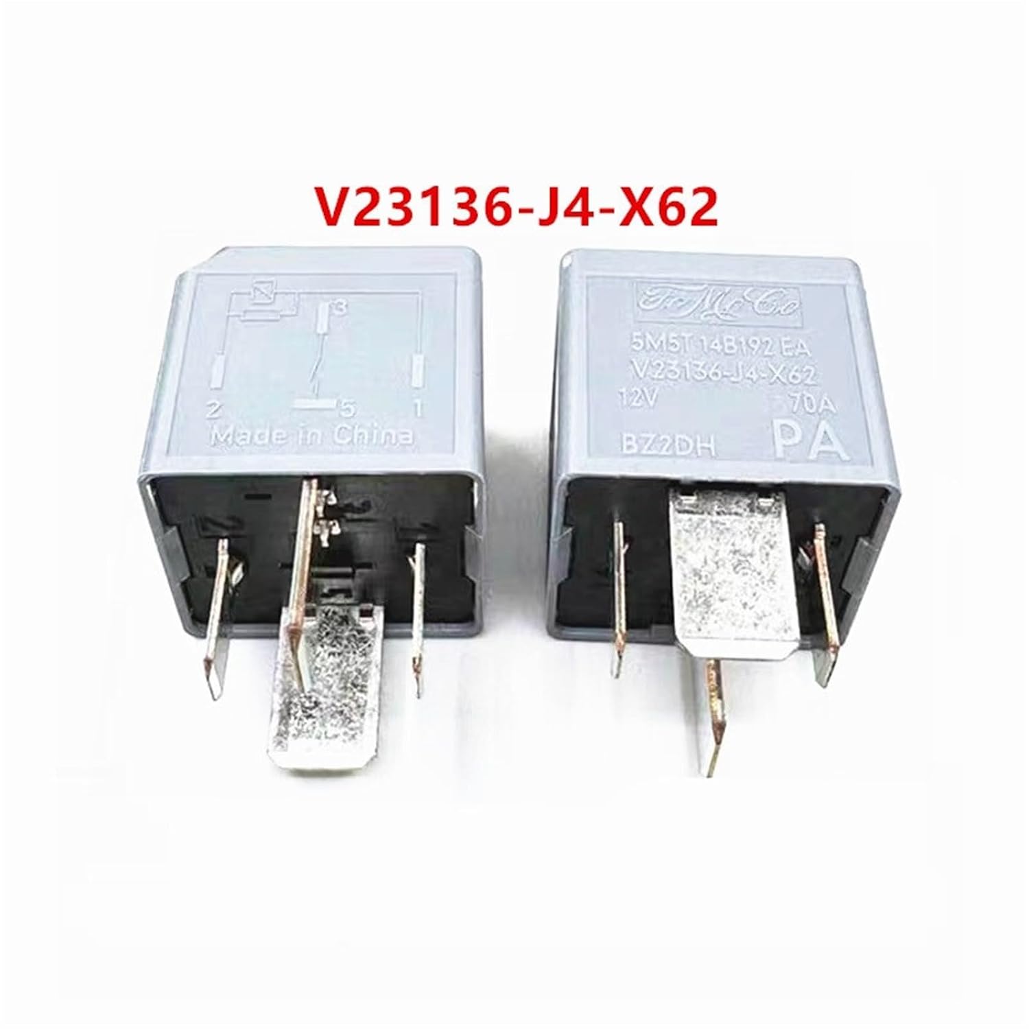 5M5T-14B192-EA Electronic Fan Relay V23136-J4-X62 12V 70A 4 pin