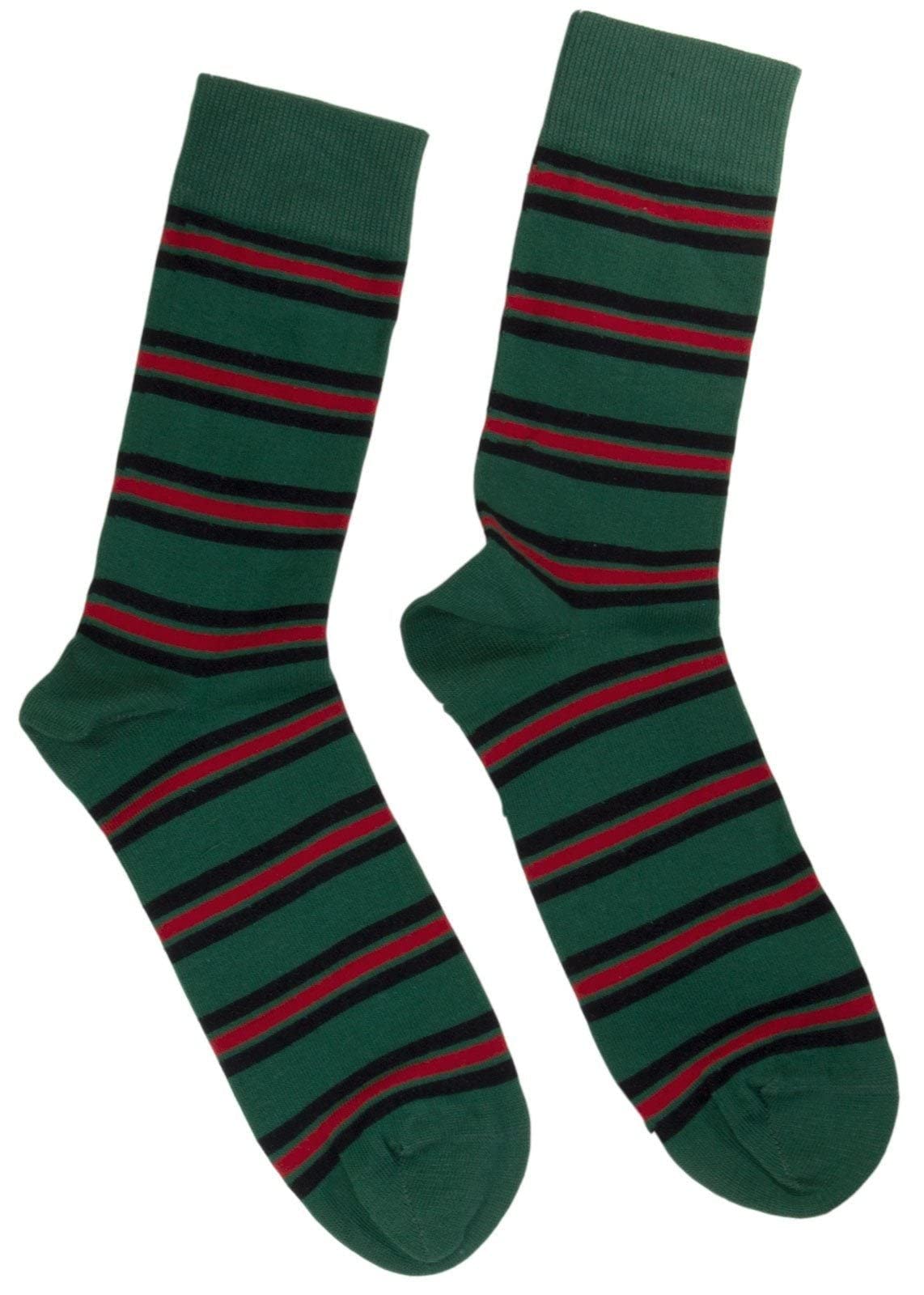 The Regimental Shop Men's Green/Black/Red Gurkha Brigade Regital Socks