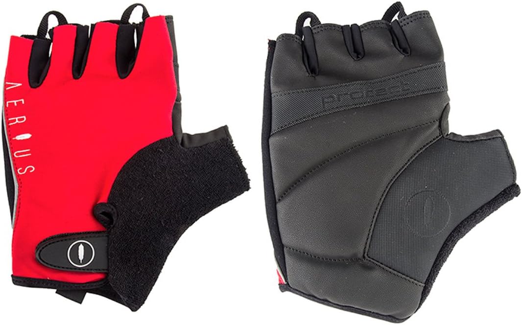 AERIUS Classic Short Finger Cycling Gloves - SO-2202 (Red - XL)