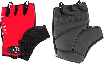 AERIUS Classic Short Finger Cycling Gloves - SO-2202 Red - L