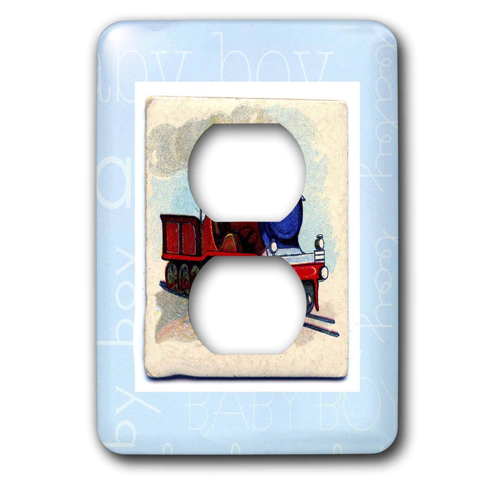 Cache de prise de courant pour masquer les fils avec motif train