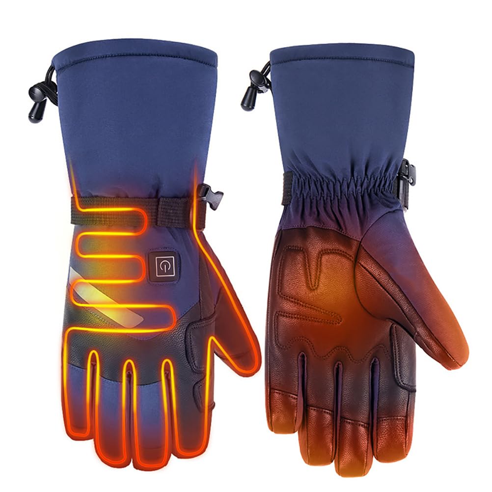 Guanti Riscaldabili Uomo/Donna Con Batteria - 3 Livelli Temperatura Fino A 45°C | Touchscreen E Impermeabili - Foto 5