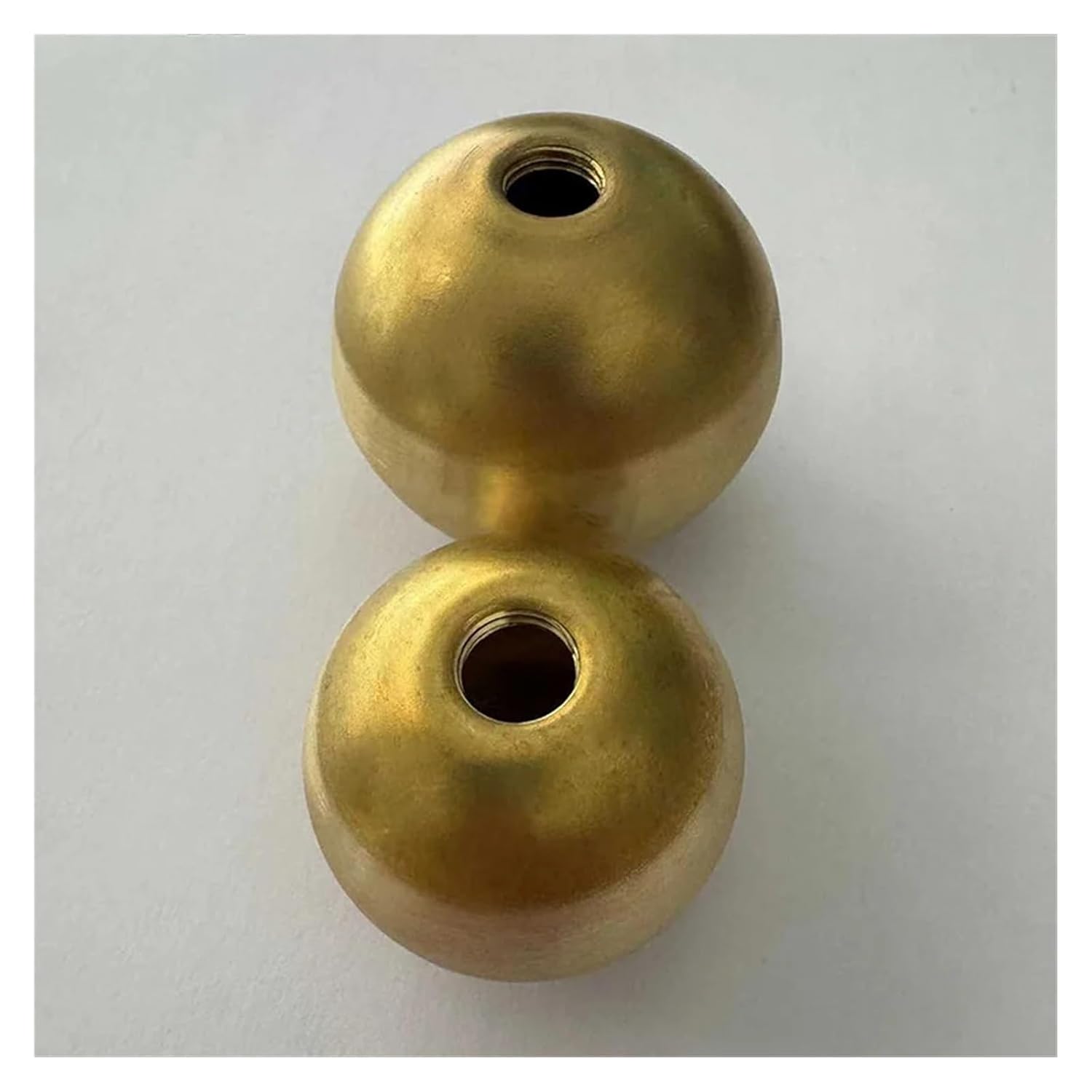 OD 10-150mm Brass Thread Balls M3/M4/M5/M6/M10 Solid Half-Hole Pure Copper Balls Blind Hole Thread Ball 12/15/18/20/25/30-80mm(150mm - M10)
