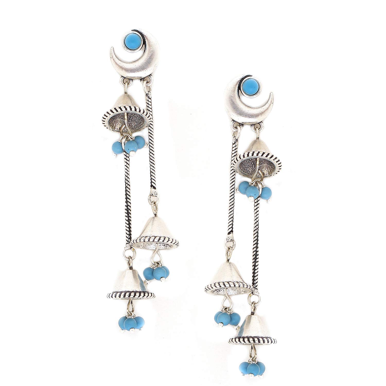 Voylla Moksha Half Moon Drop Earrings for Women and Girls (B08KY9422L) Amazon Price History, Amazon Price Tracker