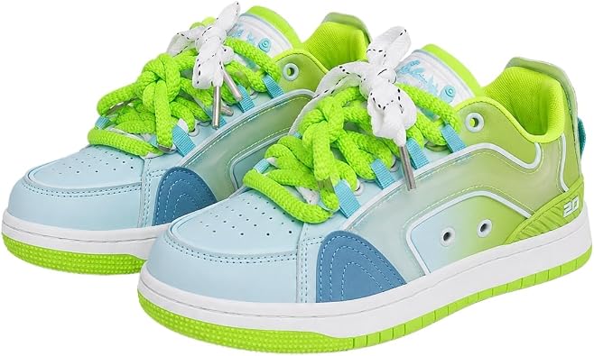 Women's Chunky Platform Trainers Colourful Casual Walking Shoes