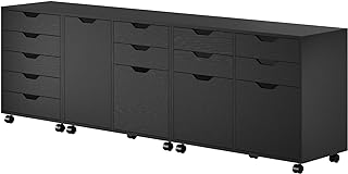 Winsome Wood 20346 Halifax 3-pc Storage Cabinet Set in Black