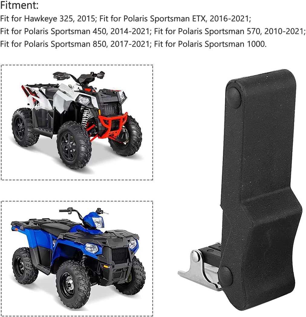 Flylin 2Pcs Front Storage Rack Rubber Latch Flexible Rubber Draw Latch