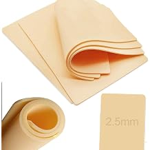 Tattoo Fake Skin, Urknall 3pcs Pure Silicone Tattoo Skin 2.5mm Thick Tattoo Practice Skin Double Sides Fake Tattoo Skin A4 Size Large Tattoo Skin for Practicing