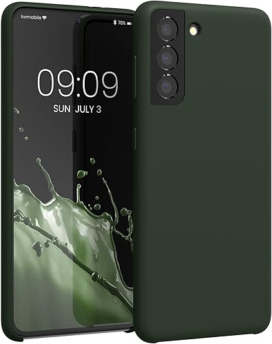 Miniatura 314 de kwmobile Funda Compatible con Samsung Galaxy S22 - Funda de teléfono de silicona TPU con acabado suave - Rojo Ruibarbo Piedra antigua,Azul