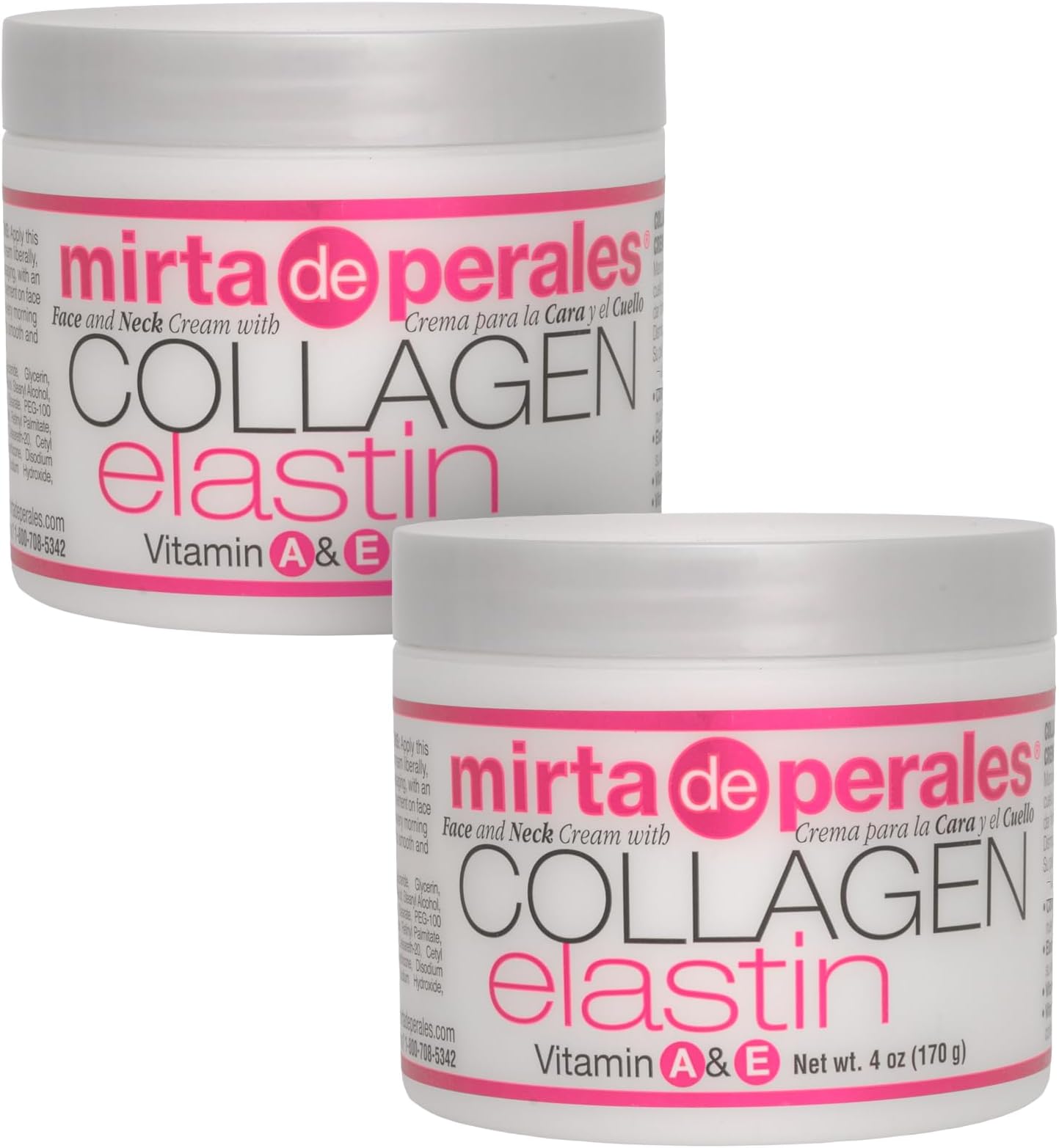 Mirta De Perales Collagen Elastin Cream 4 Oz. 2-PACK