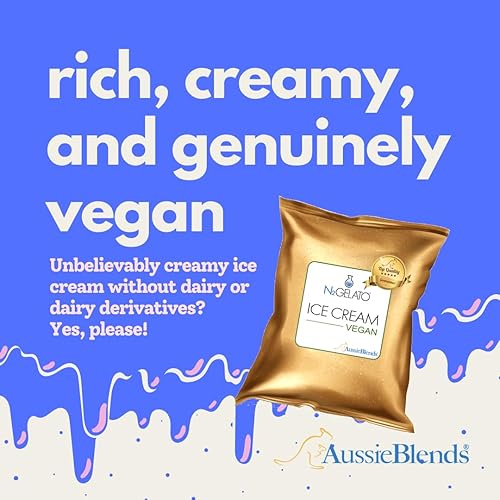 Miniatura 13 de AussieBlends Mezcla de helado vegano de coco para helado suave, helado, helado enrollado, base de helado de nitrógeno líquido y más, a base