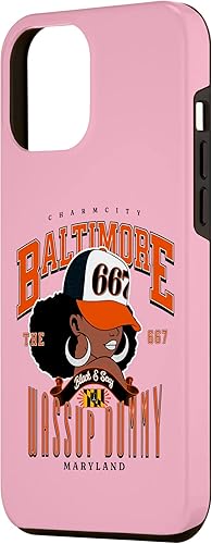 Miniatura 2 de iPhone 14 Plus 667 Area Code Baltimore Maryland Flag Blaq Girl Bmore Pride Case
