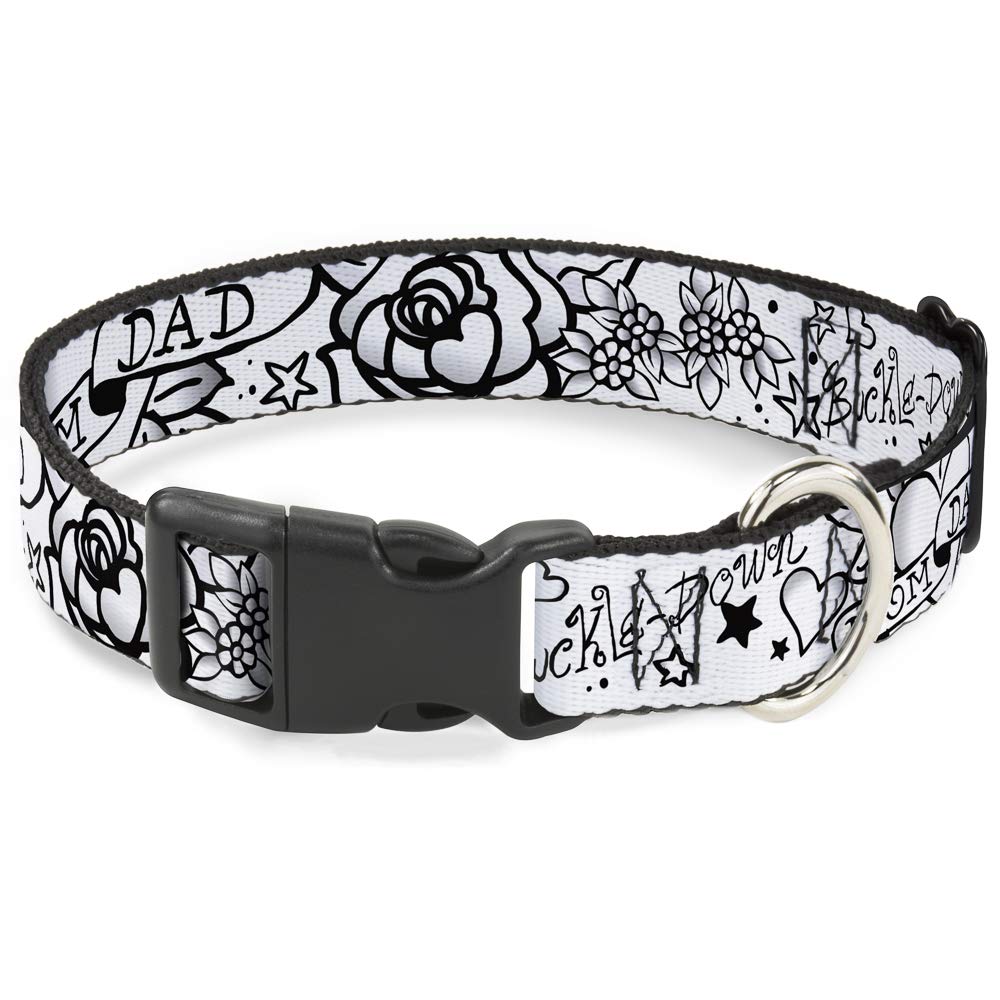 Collar plástico Negro/Blanco antitirones para cachorros pequeños