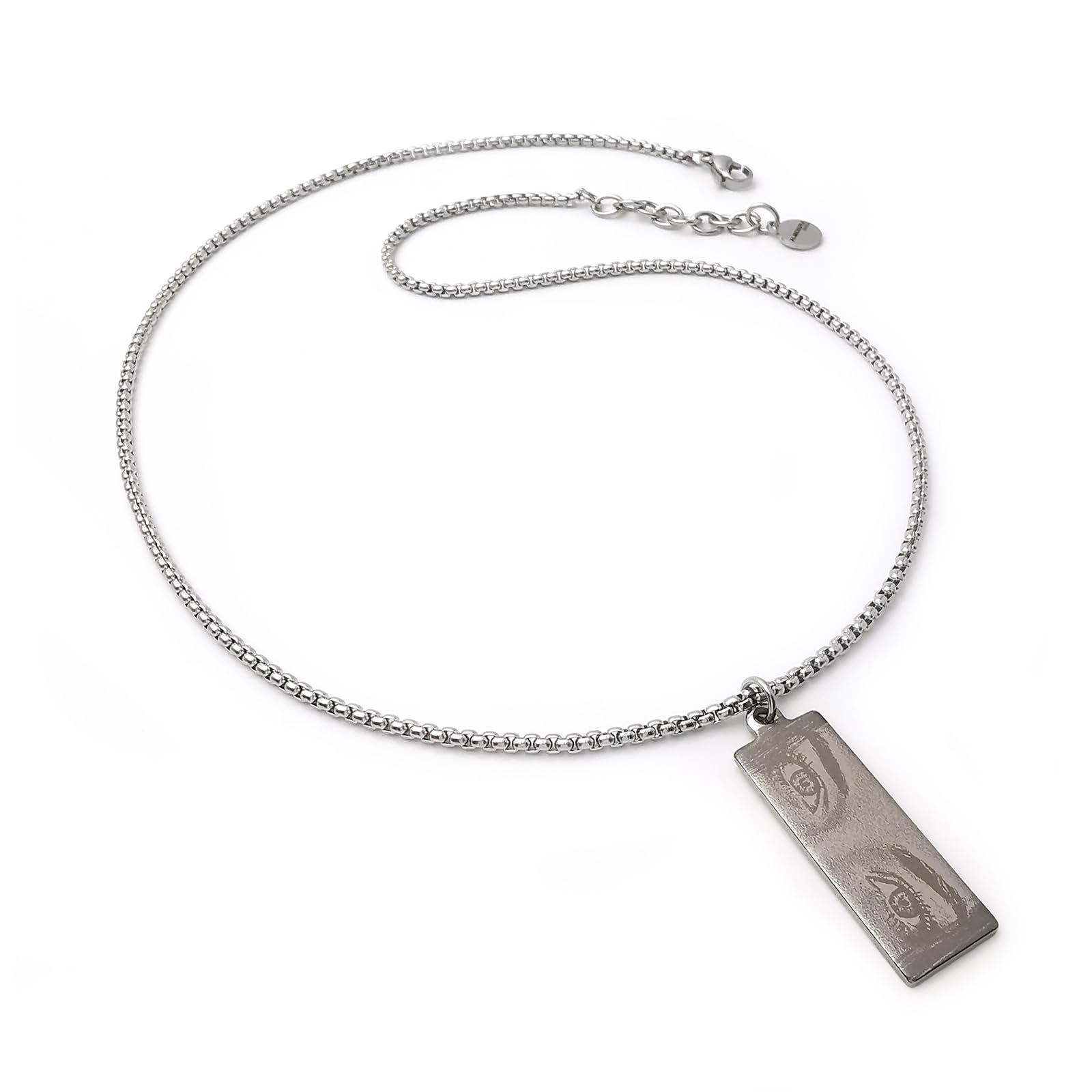 ALMENDRA Collana con foto occhi fidanzati con fotografia personalizzata da uomo incisa incisione personalizzabile nome frase scritta regalo dedica