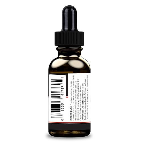 Miniatura 2 de Detroit Grooming Co. Aceite natural para barba y bigote para hombres, hidratante nutritivo y orgánico para barba con aceite de almendras dulces y