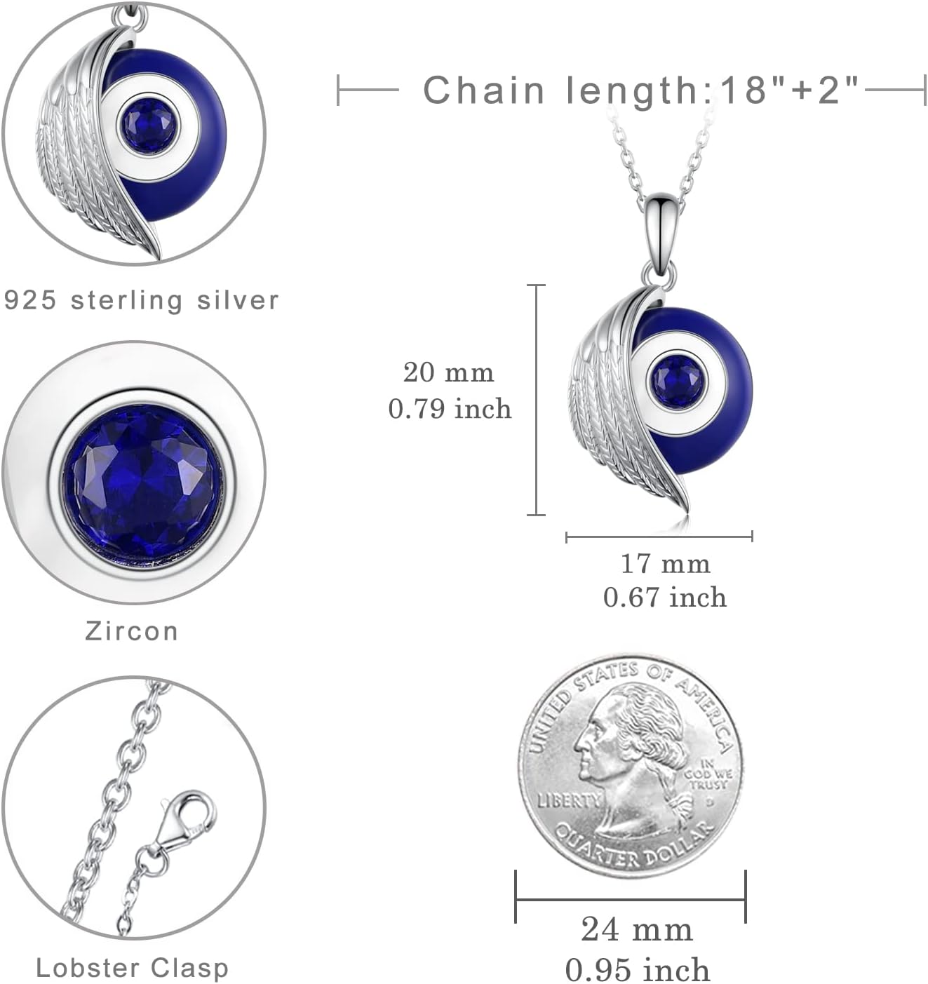 Evil Eye Necklace for Women 925 Sterling Silver Evil Eye Pendant Third Eye Necklace Evil Eye Jewelry Eyeball Necklace - Image 6