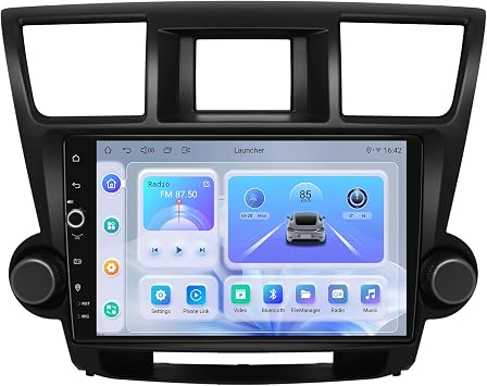 JOYING Car Radio for Toyota Highlander 2008-2013, Android 13 Head Unit 10.1" IPS Touchscreen Car Stereo 1280 x 800, with CarPlay & Android Auto, 4GB+64GB, AM/FM, Bluetooth, Volume KnobJY-TT152N4