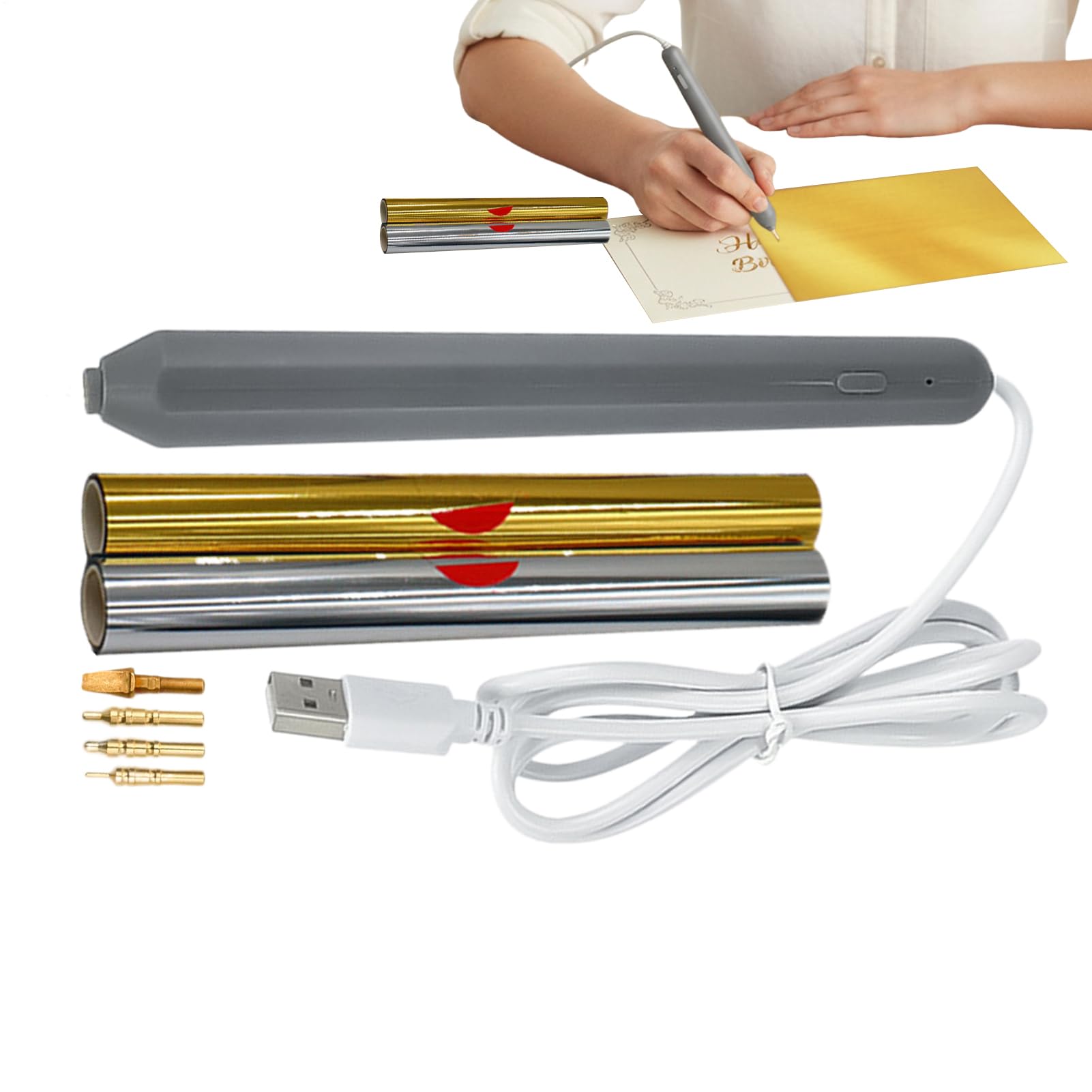 Stylo fil d'or et outil d'impression à chaud pour fournitures de loisirs créatifs