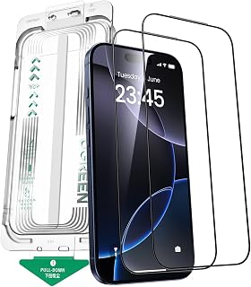 UGREEN for iPhone 17 Pro Screen Protector Upgraded Auto-install 2 Pack | Upgraded Dust-free Auto Install, Full Coverage, Military Grade Drop Protection, HD Clear, Case Friendly, 9H