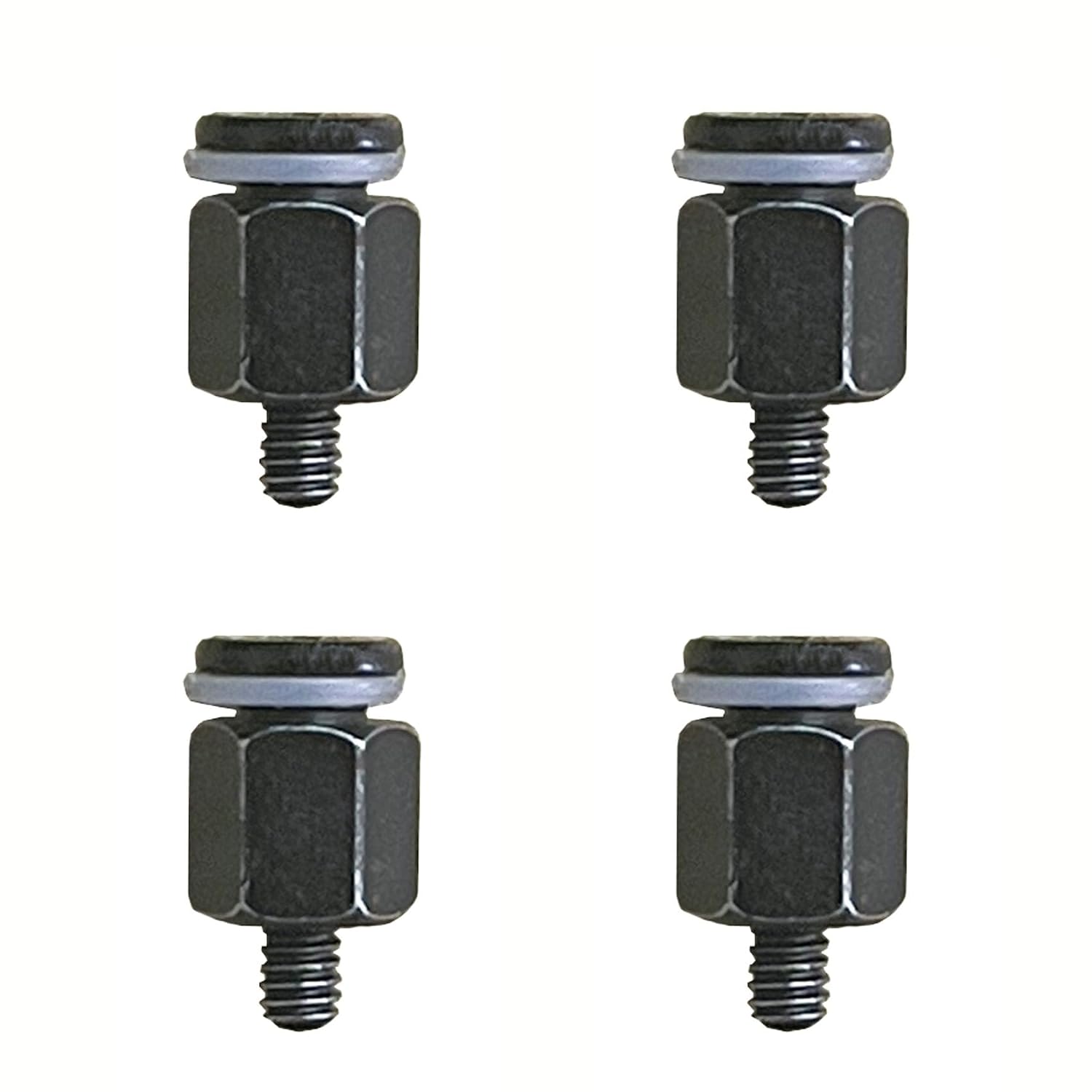 M.2 Screw Kit for ASUS Motherboard, Replacement M.2 SSD Mounting Screws with Standoffs, Screwdriver, 4 Sets Black, Compatible with NVMe NGFF SSD for Desktop PC