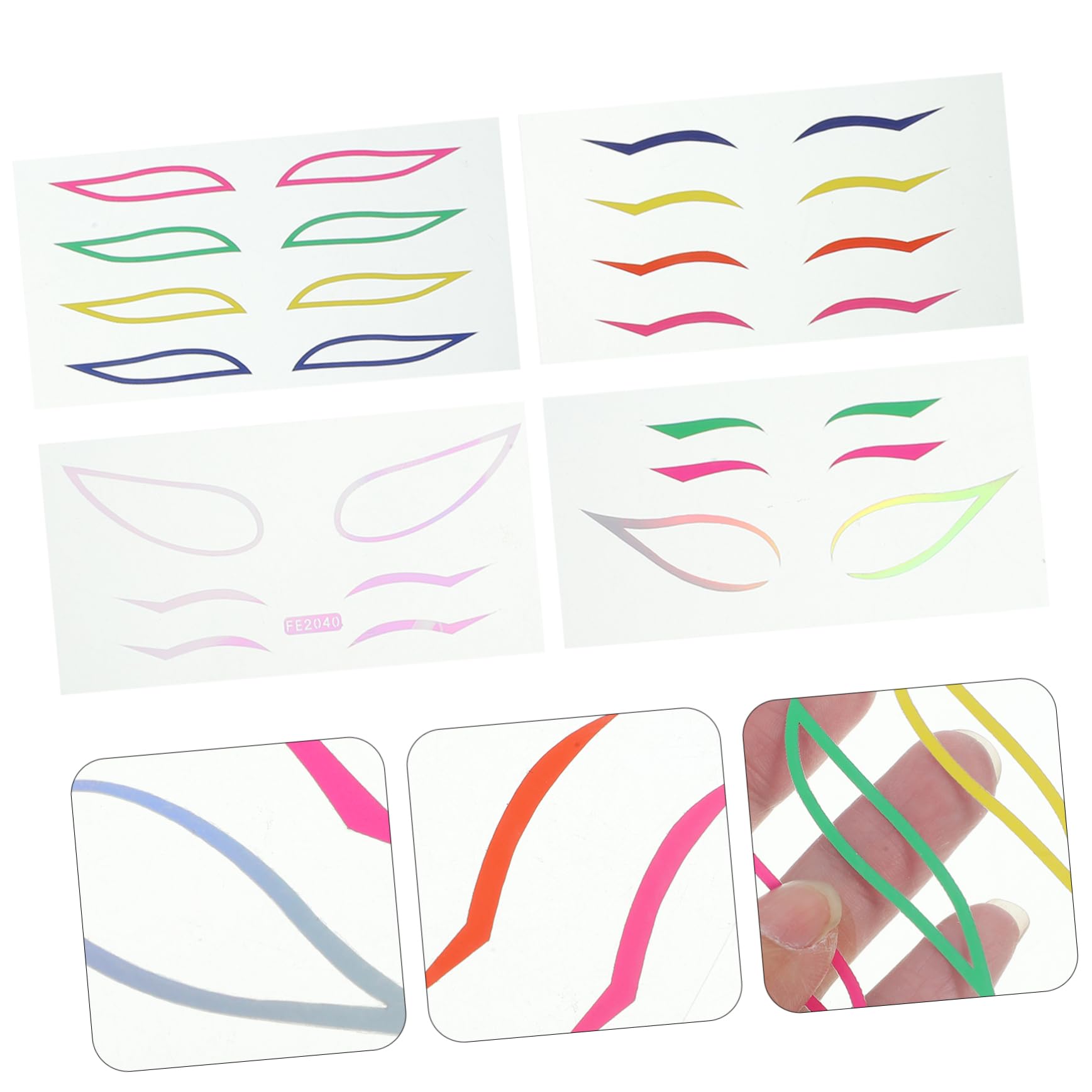 Didiseaon 16sets Adesivi Eyeliner Professionali Per Makeup Stickers Per e Dazzling Per e Speciali