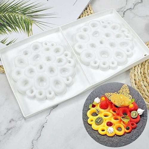 Miniatura 9 de mostsom Moldes circulares de silicona para chocolate con burbujas, de grado alimenticio y antiadherentes para hacer chocolate, pasteles, gelatina,