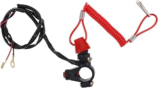 Emergency Kill Switch for Dirt Bikes ATV Dual Wire Handlebar Motor Stop Switch Easy Installation Safety Shutdown for Offroad Ride Protection