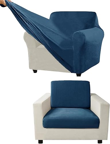 Miniatura 94 de Funda para Sofá de Terciopelo, Fundas Elásticas para Sofá para Funda Principal Separada/Respaldos y Cojines de Asiento, Funda para Sofá, para Fundas