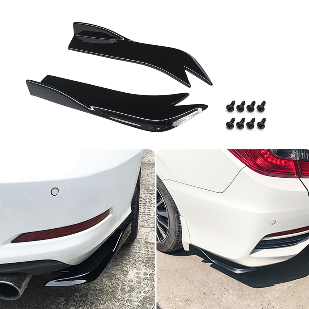 Photo 1 of 2pcs Rear Bumper Universal Car Diffuser Lip